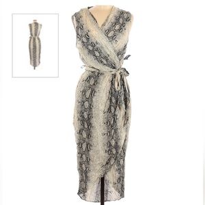 Clearance💥 Anthropology Paper Heart Snakeskin Print Dress Sz S